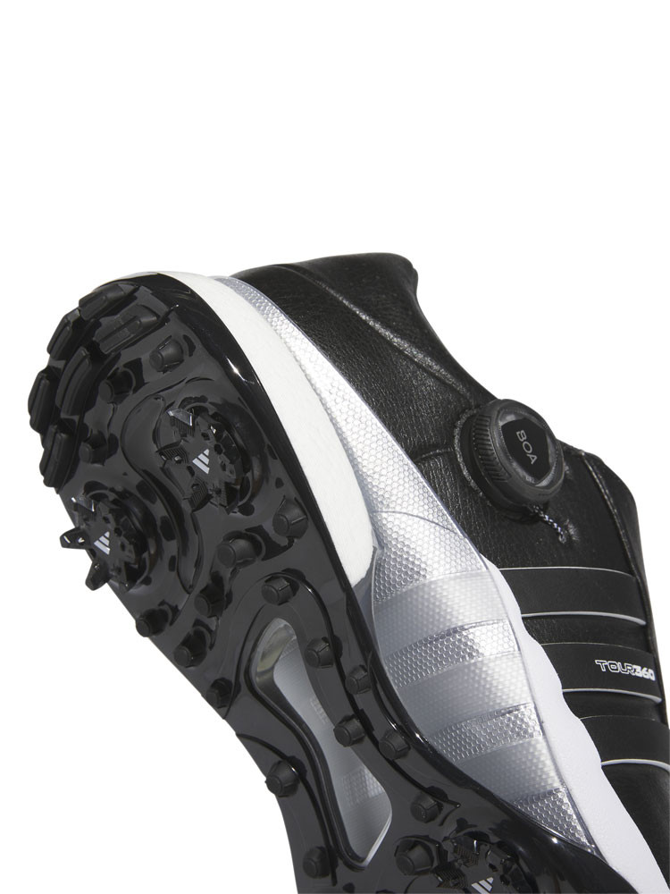 adidas Tour360 24 BOA Boost Golf Shoes (Wide Fit) - Core Black
